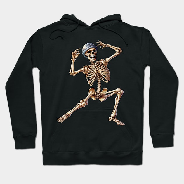 Funny Skeleton Hoodie by globalstar1983